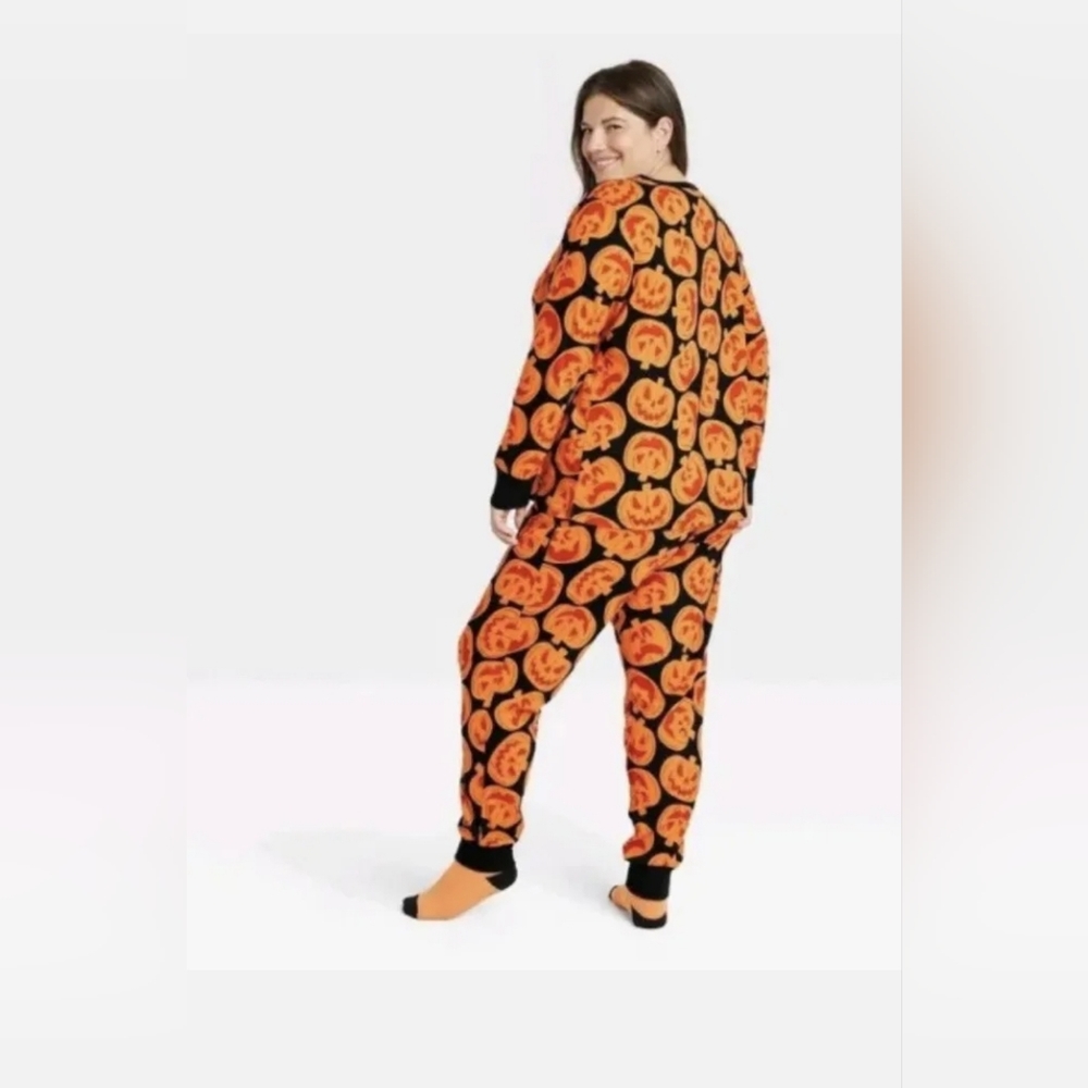 Hyde & Eek Women's Size 2X 2PC Halloween Pajama Set Jack O lantern PumpkinNWT